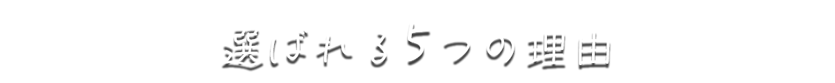 選ばれる5つの理由